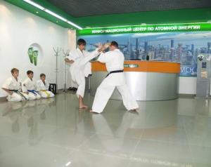 Фото к Показательные выступления юных спортсменов кёкусинкай