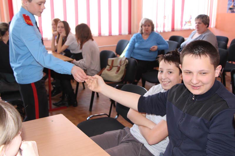 Фото к Первый отборочный тур регионального этапа I-го Всероссийского синхронного чемпионата по интеллектуальным играм среди школьников «Формула интеллекта» состоялся в Северском кадетском корпусе